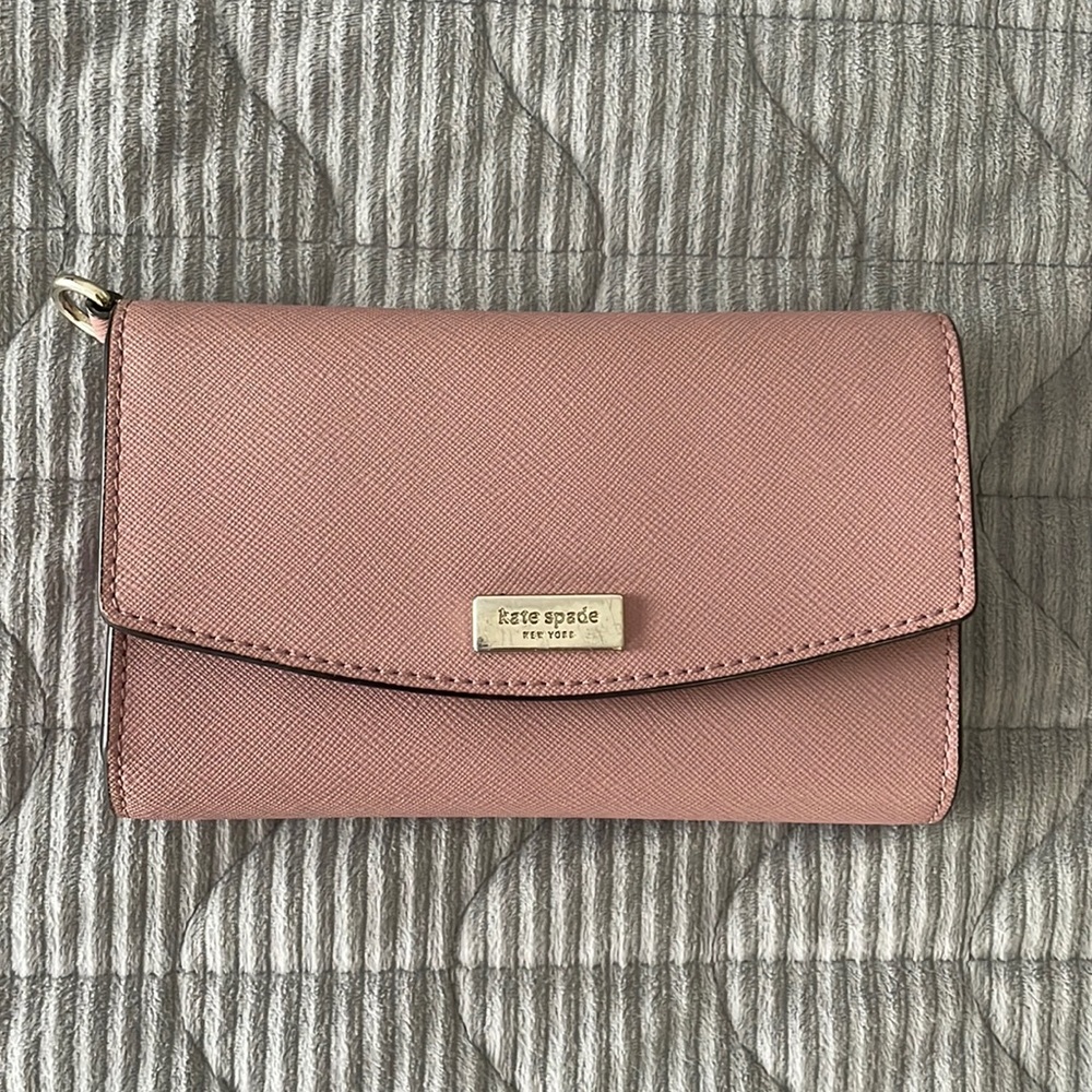 Pink Kate Spade Wallet with Phone Pocket